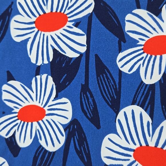 Hanna Andersson Girl's Navy Floral Rash Guard Top Size 8 UPF 50+ Swim Rashguard - Picture 3 of 5